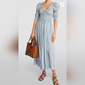 Dôen Floral Ischia Midi Dress